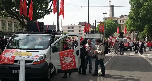 1er mai : 4000 personnes défilent dans les rues de Lyon