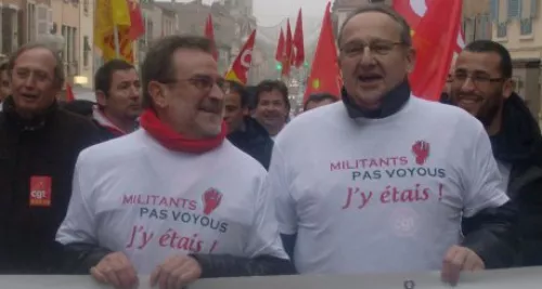 Appel à manifester pour deux syndicalistes CGT