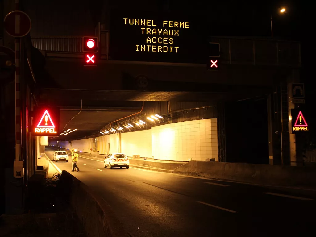 Le tunnel de Fourvière fermé en soirée jusqu’à vendredi inclus