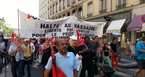 3000 manifestants réunis ce samedi pour la Palestine à Lyon