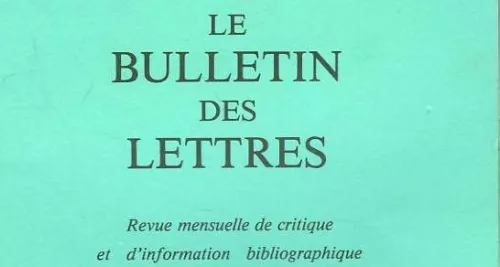 Lyon : Le Bulletin des lettres paraîtra une dernière fois en décembre