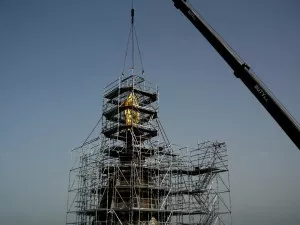 Atterrissage réussi pour la statue de la Vierge de Fourvière