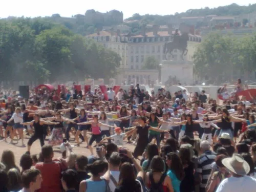 Flash mob à Bellecour