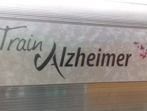 Le train Alzheimer en gare de Perrache 