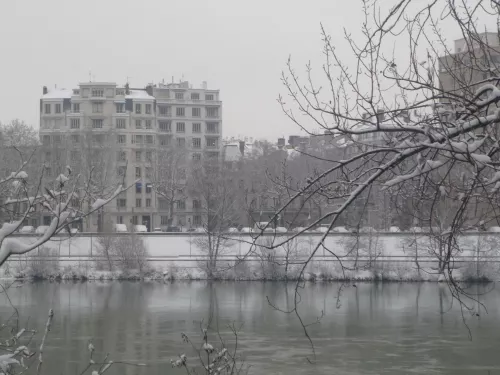 Les premiers flocons tombent à Lyon