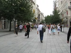 Lyon: la rue de la République s'est figée