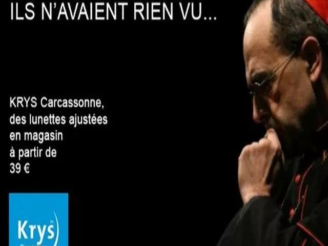 "Ils n’avaient rien vu" : un opticien fait le buzz en parodiant le cardinal Barbarin