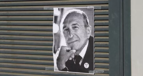 Les portraits de Collomb fleurissent à Lyon : la réplique de Grrrnd Zero