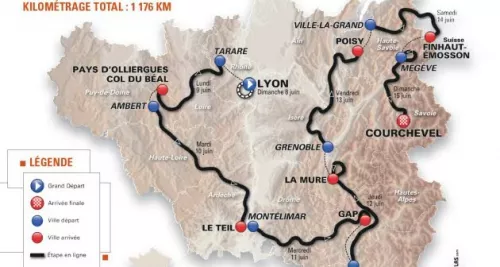 Passage du Critérium du Dauphiné à Lyon : de grosses perturbations prévues ce week-end