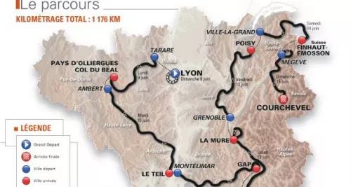 Passage du Critérium du Dauphiné à Lyon : des perturbations attendues sur les routes et le réseau TCL ce dimanche