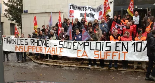 Finances Publiques : 70 personnes manifestent à Lyon