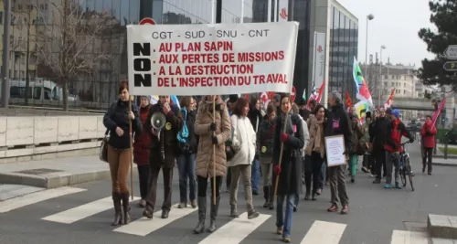 Les inspecteurs du travail manifestent à Lyon ce lundi