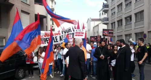 Journée de commémoration du Génocide arménien : près de 400 personnes rassemblées à Lyon