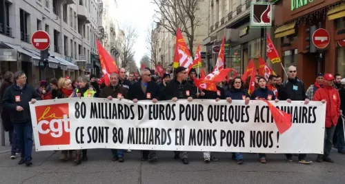 Lyon : près de 1800 personnes répondent à l’appel de la CGT