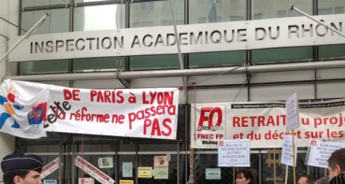 Nouvelle manifestation des enseignants à Lyon