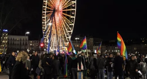 Une cinquantaine de personnes réunies mercredi à Lyon contre l'homophobie en Russie