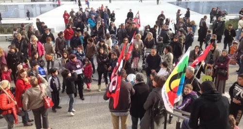 Villeurbanne : 120 personnes rassemblées contre la réforme des rythmes scolaires