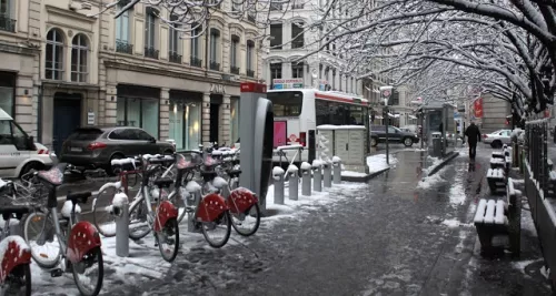 Circulation à Lyon : après la neige, place au verglas mercredi