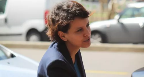 Najat Vallaud-Belkacem au "dîner entre copines" de Ségolène Royal