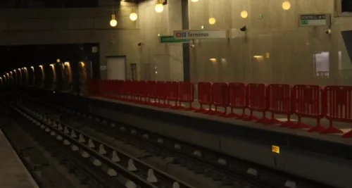 Le métro B prêt à faire son entrée en Gare d’Oullins