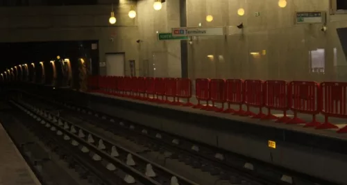 Le métro B prêt à faire son entrée en Gare d’Oullins