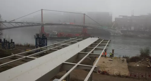 Ouverture de la passerelle de la Paix entre Caluire et la Cité Internationale ce lundi