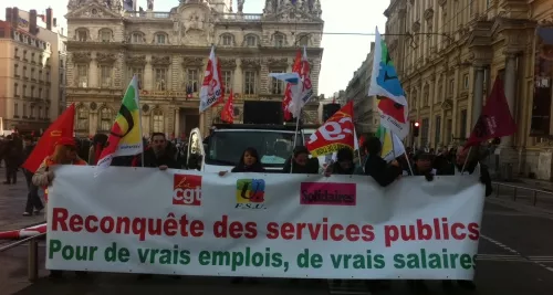 1650 fonctionnaires au départ de la manifestation à Lyon