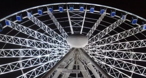 La Grande Roue de Lyon a tourné pour Unicef ce mercredi