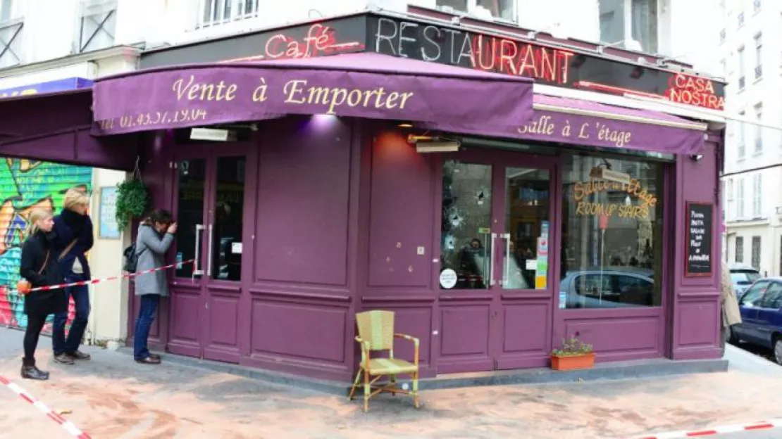 Le restaurant Casa nostra, l'un des sites touchés par les attentats parisiens du 13 novembre, a rouvert