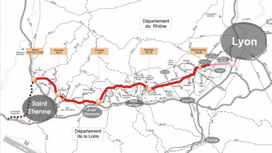 A45 Lyon/Saint-Etienne : l'appel d'offres se termine ce mardi