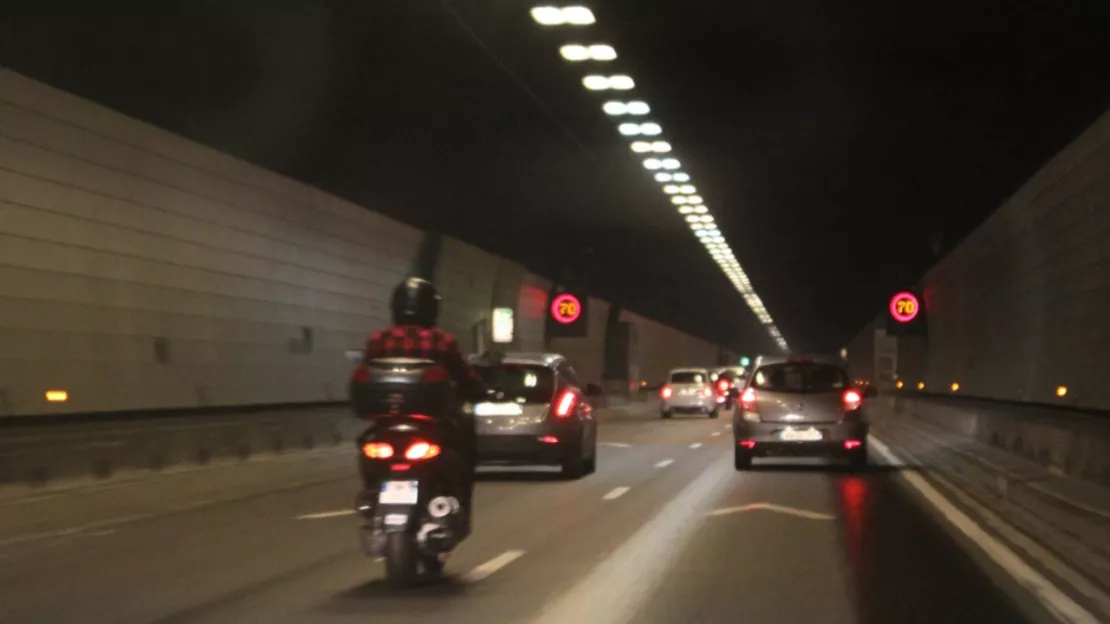 Fermeture du tunnel sous Fourvière tout le week-end dans le sens Marseille-Paris