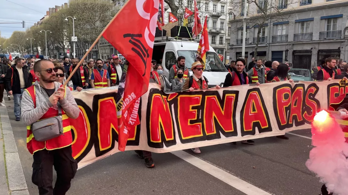 Manifestation du 6 avril : entre 13 000 et 32 000 personnes dans le cortège à Lyon