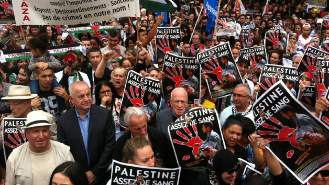 Lyon : manifestation pour la reconstruction de Gaza par Israël