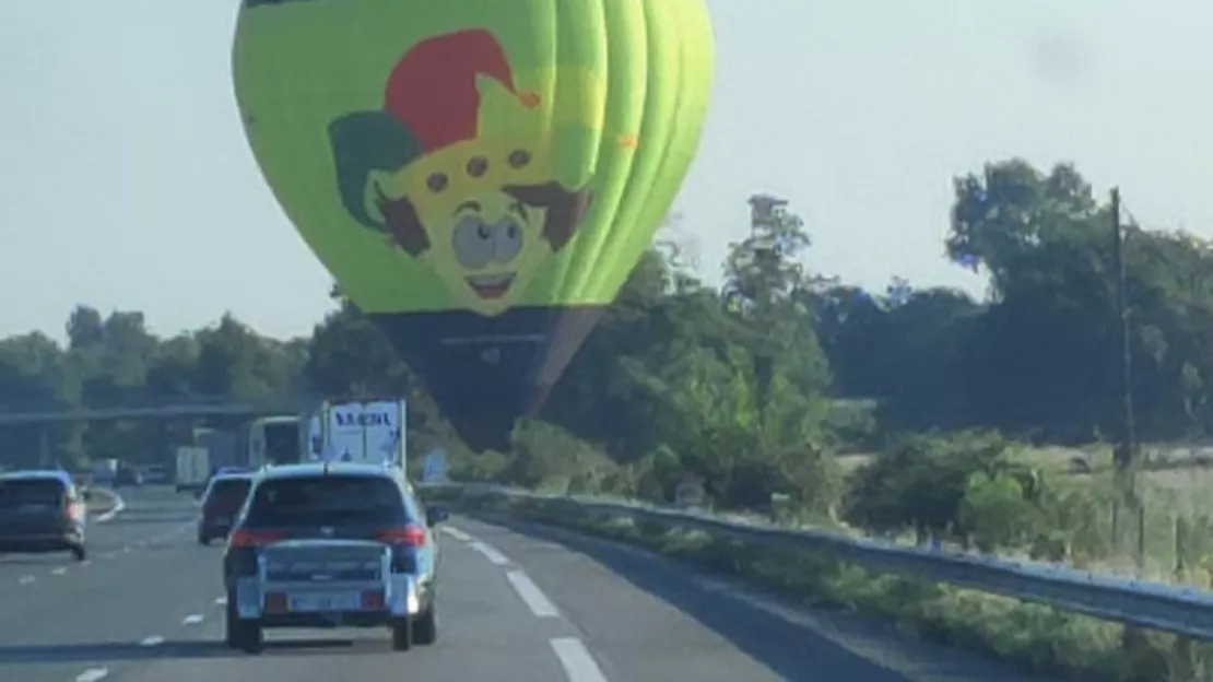 Près de Lyon : les gendarmes interviennent après l'atterrissage d'une montgolfière aux abords de l'autoroute A6