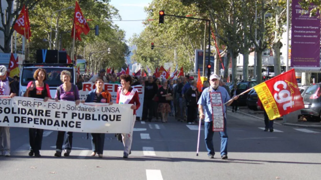 Lyon : manifestation des retraités ce mardi contre le gel des pensions