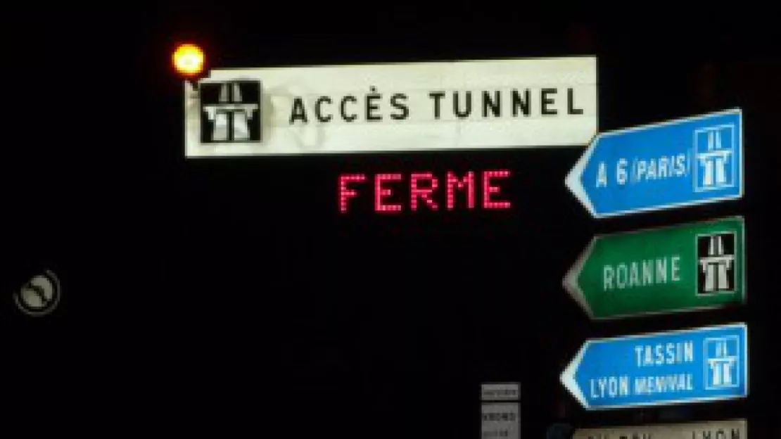 Tunnel sous Fourvière : de nouvelles fermetures nocturnes prévues au mois de novembre