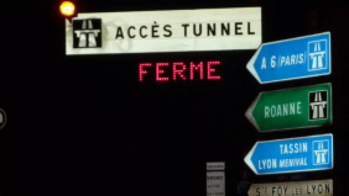 Tunnel sous Fourvière : de nouvelles fermetures nocturnes cette semaine