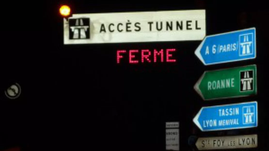 Tunnel sous Fourvière : une douzaine de fermetures nocturne prévues en décembre