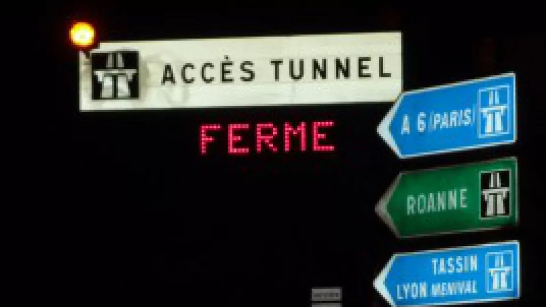 Lyon : un accident entraîne la fermeture du tunnel sous Fourvière