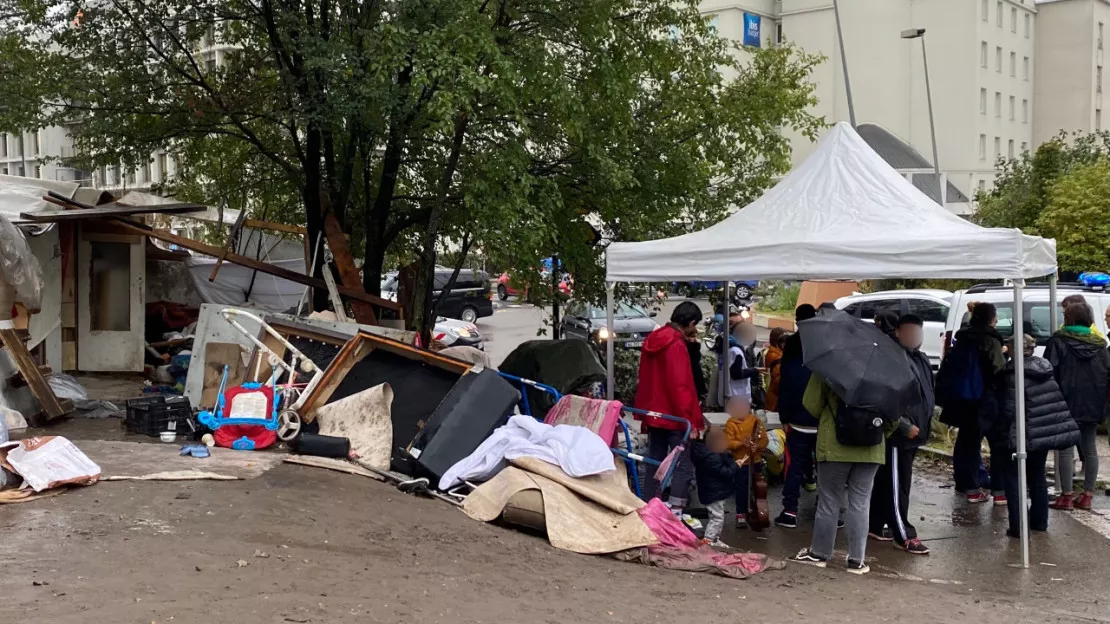Villeurbanne : le campement porte de Croix-Luizet évacué