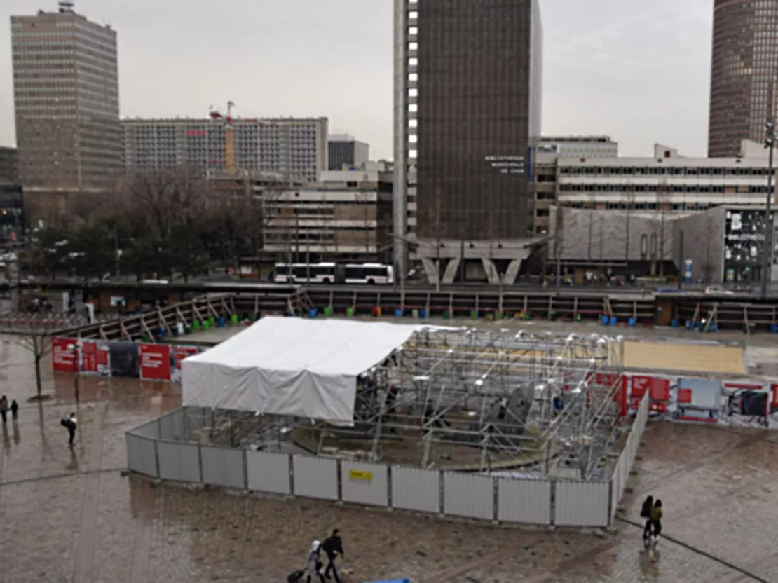 Projet Lyon Part-Dieu : place aux sondages d’infiltrations et à la dépose de la fontaine d’Ipousteguy