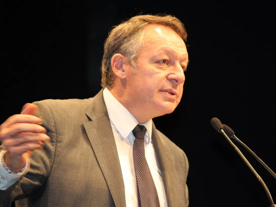 Thierry Braillard à Lyon pour le salon sport-achat