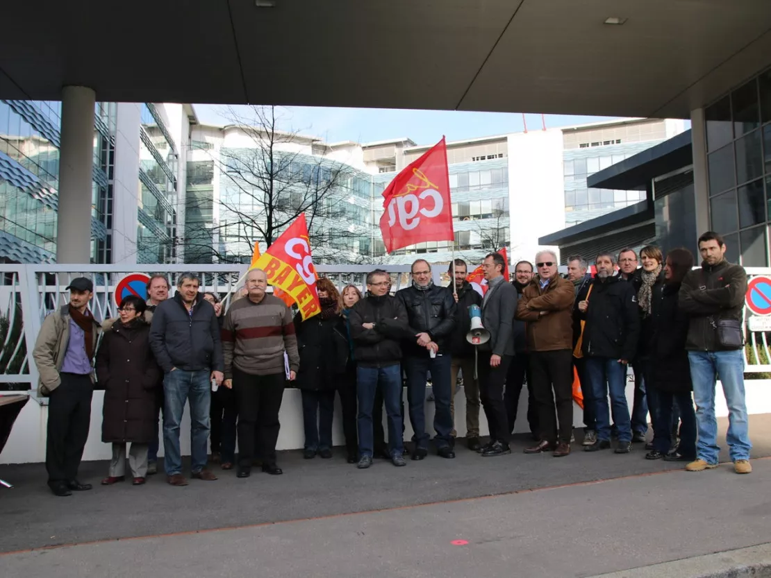 Nouvelle manifestation des salariés de Bayer Crop Science à Lyon