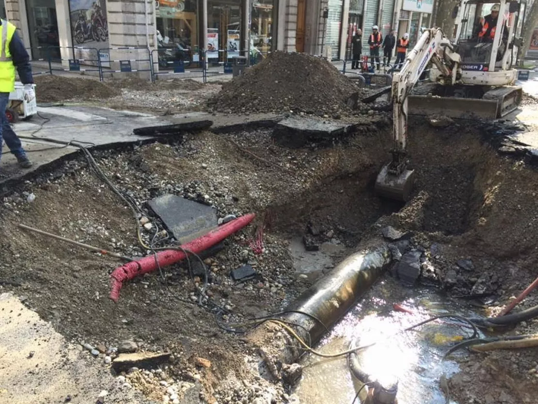 Lyon : l'avenue de Saxe coupée plusieurs jours à cause du trou béant