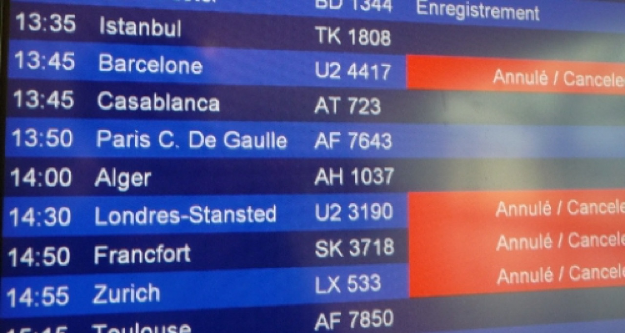 Deux vols à destination de la Tunisie annulés à l'aéroport de Lyon Saint-Euxpéry Deux vols à destination de la Tunisie annulés à l'aéroport de Lyon Saint-Euxpéry