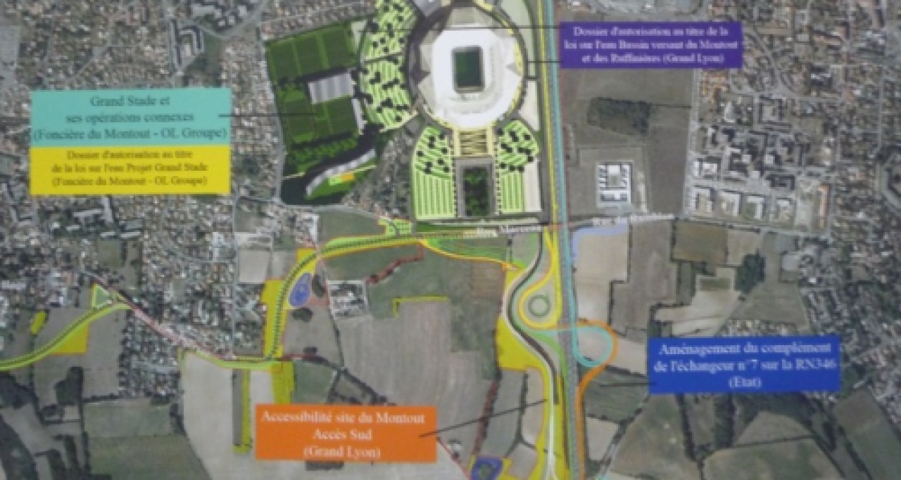 Accès au Grand Stade de l’OL : les travaux sur la rocade ont débuté Accès au Grand Stade de l’OL : les travaux sur la rocade ont débuté