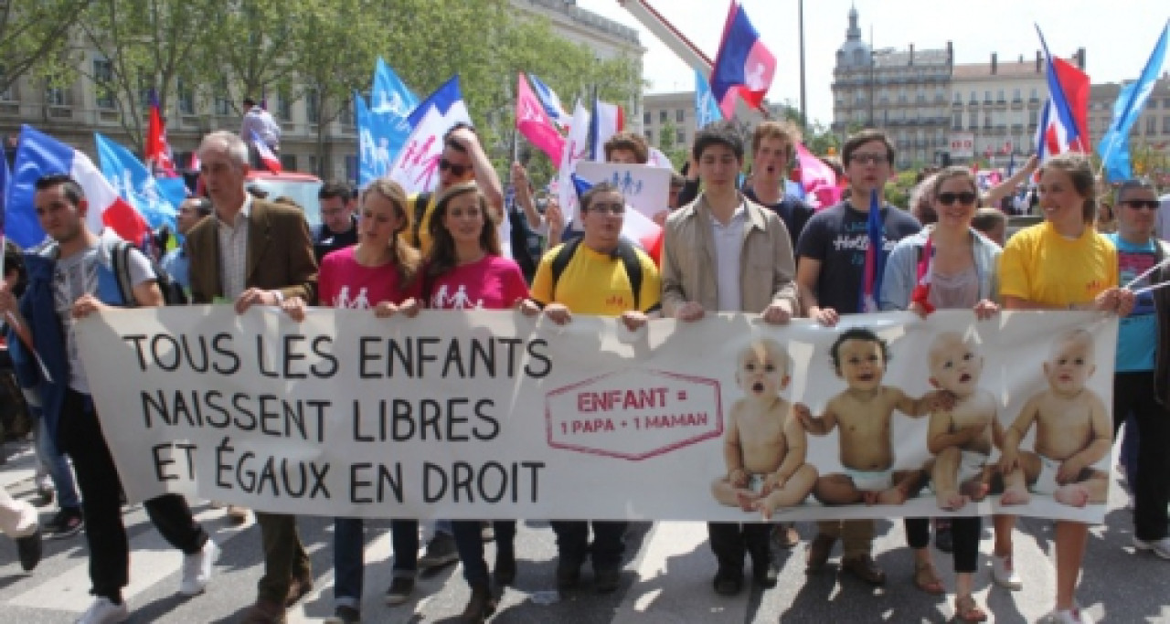 La manif pour tous pr&eacute;voit une manifestation "pan-europ&eacute;enne" &agrave; Lyon