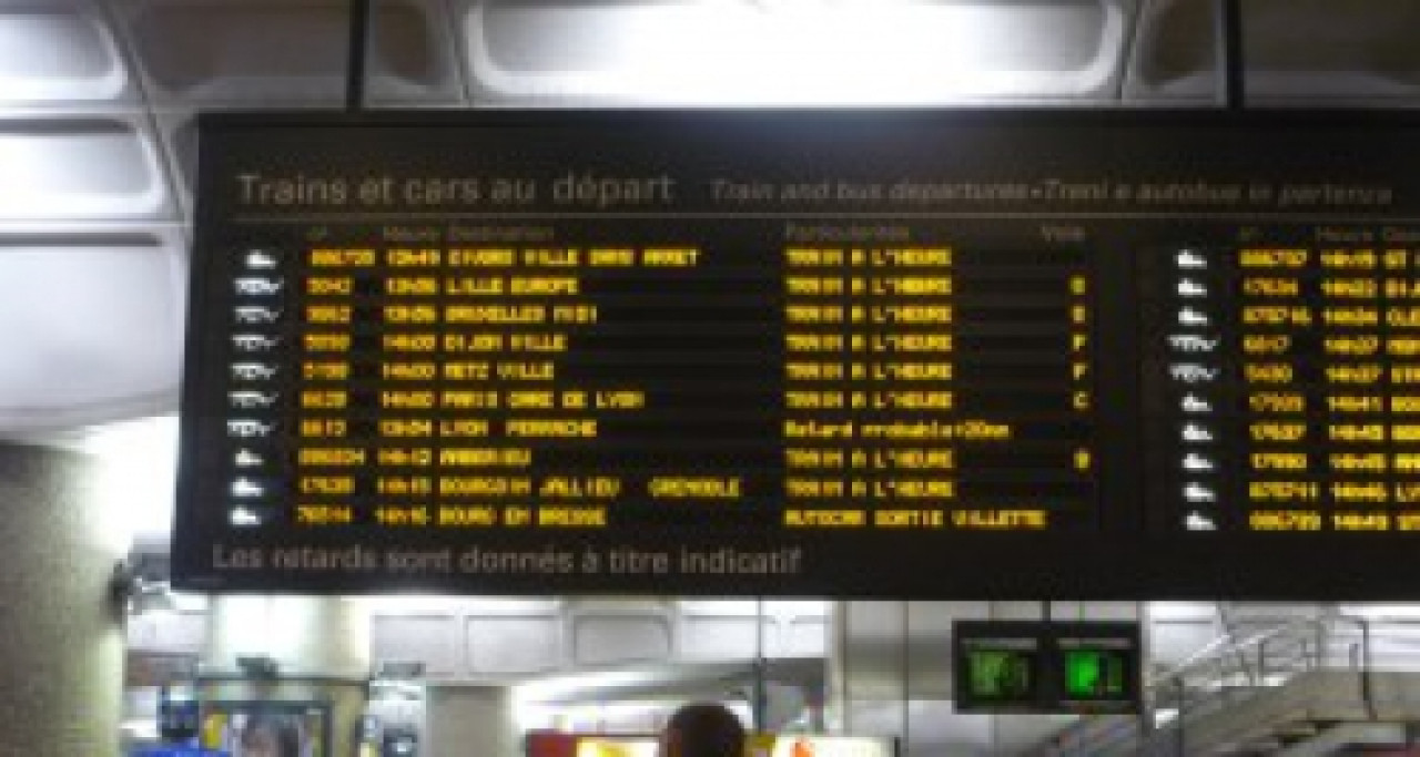 Une grève en cours à la SNCF Une grève en cours à la SNCF