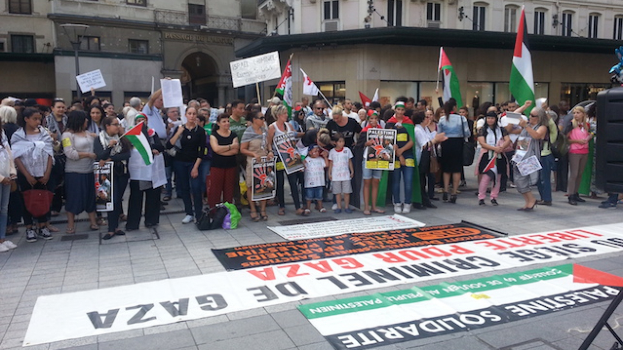 Le Front de Gauche du Rhône soutient le peuple palestinien et appelle à manifester Le Front de Gauche du Rhône soutient le peuple palestinien et appelle à manifester