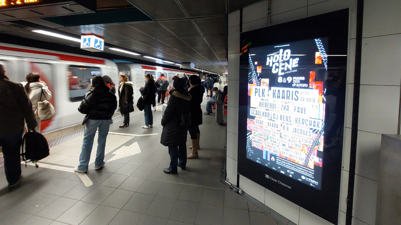 Lyon : la fin de la pub numérique dans le métro actée Lyon : la fin de la pub numérique dans le métro actée